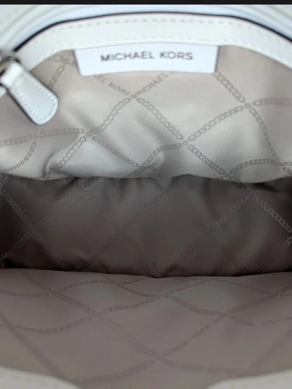 MICHAEL KORS Black, White & Taupe Structured Top-Handle Satchel-Looks brand new!